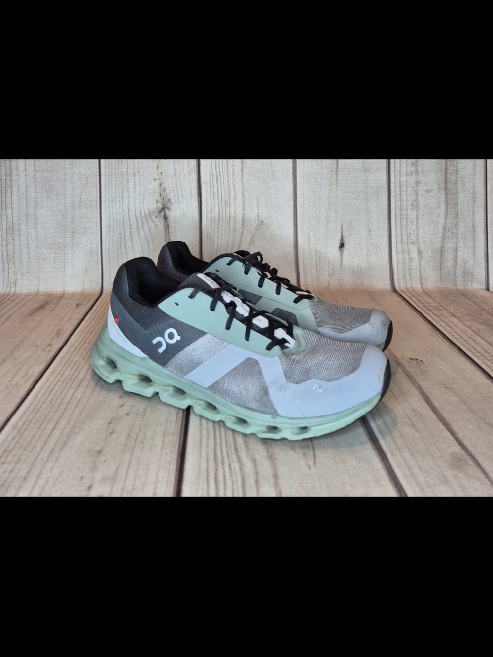 On Cloudrunner Men's Sz 12 Running Shoes Alloy/Moss